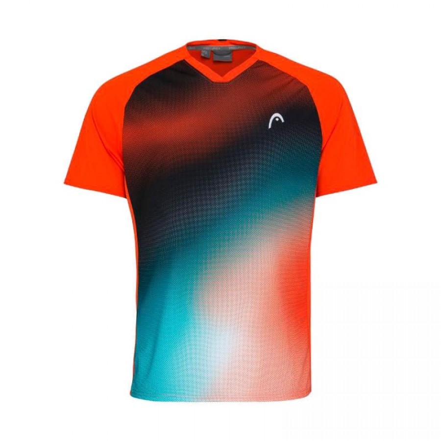 Frente camiseta topSpin Mandarina Print Vision